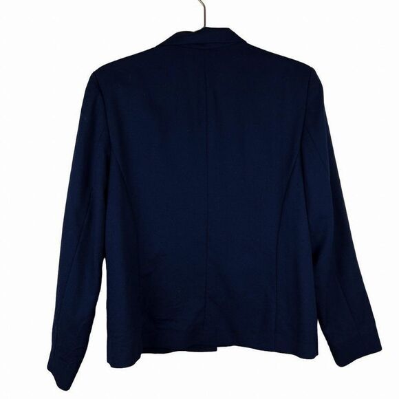 Vintage Pendleton Navy Blue 100% Virgin Wool Two Button Blazer - Picture 5 of 7